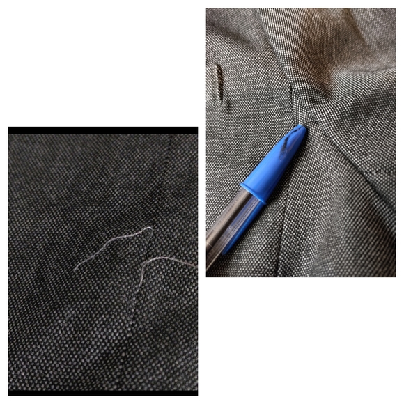 NWT Banana Republic Factory Size 14 Grey Blazer Jacket - Picture 14 of 16